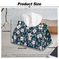 thumbnail image 7 of ZUXONGSY Flower Tissue Box Covers Modern PU Leather Tissue Holder Rectangle Tissue Pouch with Buckle Decorative Tissue Organizer Lightweight Tissue Box Holder Stylish Home Decor, 7 of 7