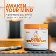 Genius Consciousness - Premium Nootropic Powder for Focus, Memory & Mental Clarity - AlphaSize, NeuroFactor, Lion’s Mane & Dynamine - Natural Brain Booster for Studying, Work & Creativity –Watermelon