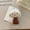Beige mushroom brooch hairpin, variant on New Korean cartoon fabric bunny, bear, and swan brooches, sweet and cute dual-use alligator clip accessories for women