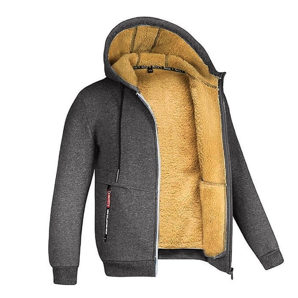 Chaqueta vaquera Sentuca para mujer, abrigo de moda con capucha, cremallera, manga larga, forro polar, abrigos cálidos de invierno