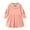 Pink, variant on Girls Dresses Toddler Girls Clothes 2025 Casual Spring Fall Winter Cotton Long Sleeves Striped Lapel Embroidery T-shirt Dress Clothes Navy 4-5 Years