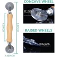 thumbnail image 2 of 2pcs Screen Window Spline Roller Rubber Strip Hook Gauze Wheel Window Install Tool Screen Door Rolling Tool, 2 of 3