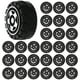 thumbnail image 1 of ColoMX 50pcs Ruedas para automóviles para niños para niños DIY CAR ARMADO RUEDAS Portables Vuelas pequeñas Vuelas RC RELOLAS, 1 of 7