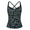 Black&green Floral, variant on Women's Tankini Tops Shirred Tummy Control Swimsuits Cross Back Tankini Swimwear Tops