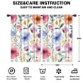 thumbnail image 2 of Blackout Kids Curtains,Watercolor Pioneer Flower Pattern Childrens Insulated Curtains Set Of 2,Bedroom Essentials,Toddler Room Decor 42x63in(106x160cm), 2 of 4