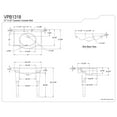 thumbnail image 5 of Kingston Brass VPB1318 Templeton 31" Ceramic Console Sink and Legs (8-Inch, 3-Hole), White, 5 of 8