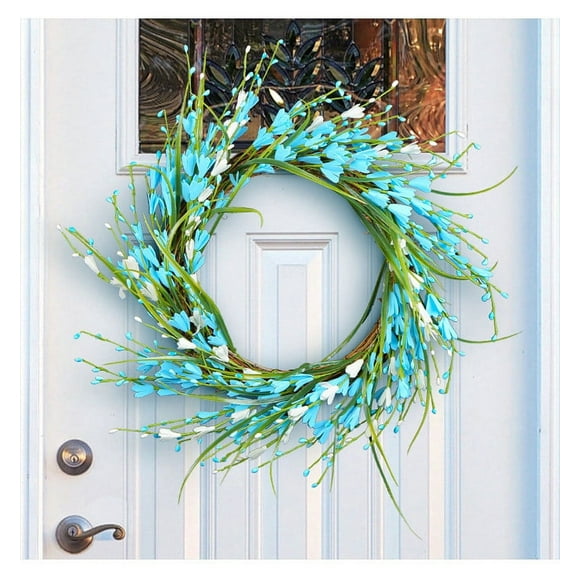 TopLLC Artificial Flower Leaf Wreath Wall Window Door Hanging Home Wedding Decoration on Clearance