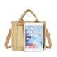 thumbnail image 5 of Bolsa informal de lona con correa ajustable para el hombro, de mano para mujer, bandolera (caqui) Likrtyny Para Estrenar, 5 of 9