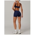 thumbnail image 4 of PISONIC Two Piece Workout Sets for Women Square Neck Sports Bra and Scrunch Butt Lifting Shorts Gym Yoga Active Wear Outfits, 4 of 8