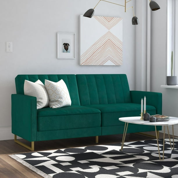 Novogratz Skylar Coil Futon Modern, Stevie Futon Convertible Sofa Bed Couch Z By Novogratz