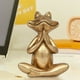 thumbnail image 5 of Estatua de rana para yoga, decoración moderna para sala de estar, escritorio, jardín, oficina pequeña, regalo único, marco de metal, para dormitorio, 5 of 7