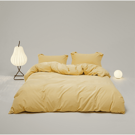 ERDOUY Bed Sheets Set, Bedding Sheets Pillowcases Kit, Twin Bed Set, Hotel Bedding, Home Decor(Yellow)