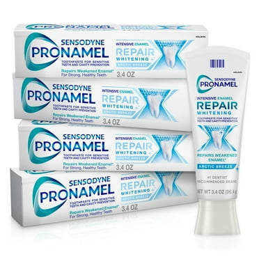 Sensodyne Pronamel Intensive Enamel Repair Toothpaste for Sensitive Teeth and Cavity Protection - 3.4 Oz x 4