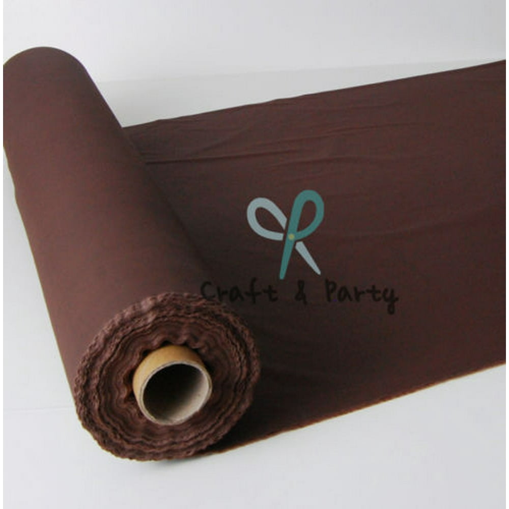 Plastic Banquet Tablecloth Roll, Brown, 40in x 100ft
