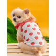 thumbnail image 2 of PETSIN Strawberry Print Pet Tank, 2 of 5