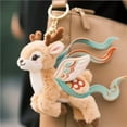 thumbnail image 6 of ZhyrZng Cat Plush Keychain for Backpack Decoration - Adorable Cloud Ribbon Embroidery Doll Bag Ornament Cat Keychain Plush with Skin Friendly Cotton Material for Daily Carry, 6 of 6