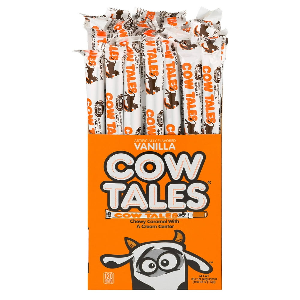 Goetze's Cow Tales Vanilla Caramels, 36 Count Box