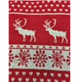 thumbnail image 2 of Reindeer Snowflake Ugly Sweater Look Christmas Tree Skirt 48 Inch Diameter New, 2 of 3