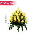 thumbnail image 3 of Artificial Cemetery Flowers, Gravesite Decoration Roses, Memorial Bouquets with Cemetery Vase, Vibrant and Long-Lasting Colors B ZZyuan, 3 of 6