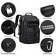 thumbnail image 5 of Mochila de viaje WITZMAN B688 negra de 45 litros para hombre con portátil de 17 pulgadas, 5 of 8