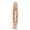 thumbnail image 2 of SZUL Women's 1.7MM Rope Twist Wedding Band in 14K Rose Gold, 2 of 4