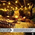 thumbnail image 3 of Sunlite LED S14 String Light Bulb, 2 Watts (25W Equivalent), Medium E26 Base, Party Decoration, Holiday Lighting, Transparent, Dimmable, UL Listed, Yellow, 6 Count, 3 of 5