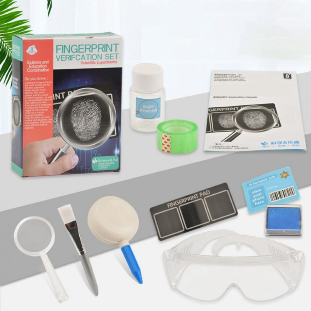 Toy Blue Frog Toys Fingerprint Kit Everything a Young Spy Needs to Dust for Fingerprints!