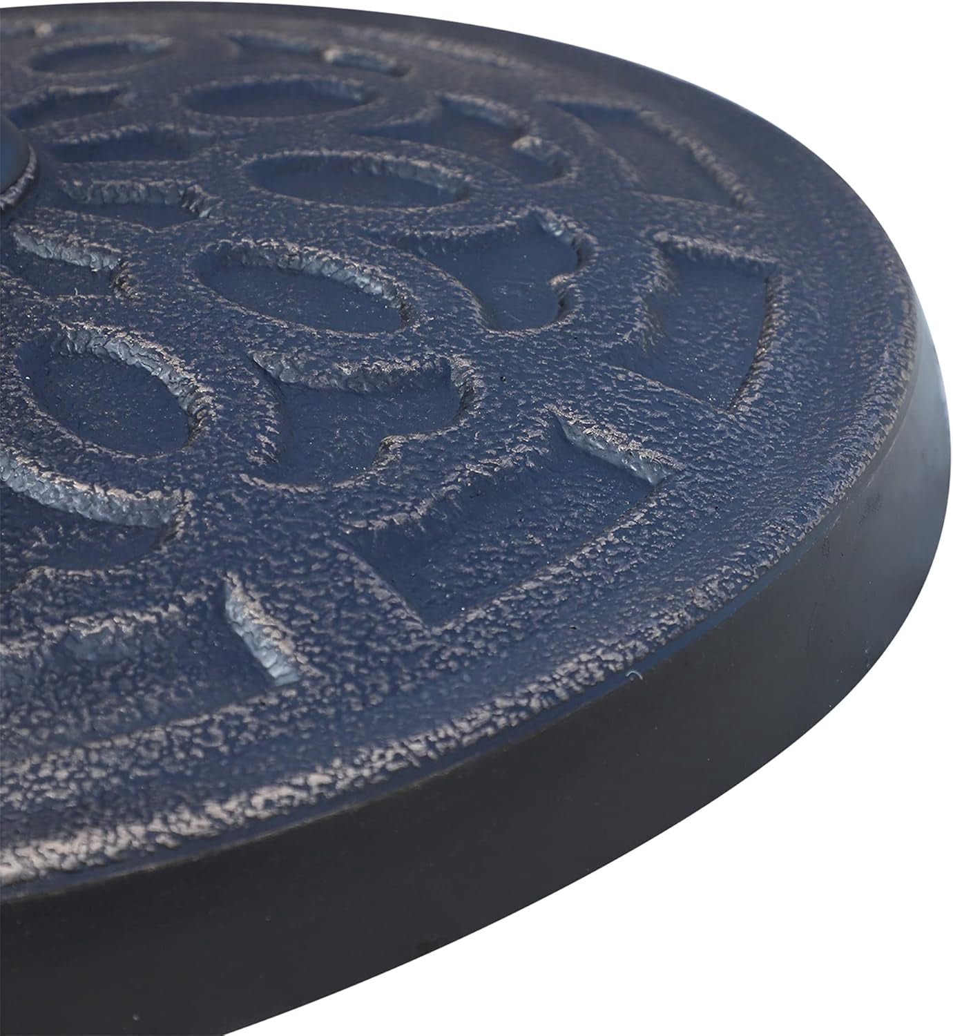 Neatifyes 26lbs Heavy Duty Umbrella Base, 17" Umbrella Stand Outdoor Base with Decorative Pattern, for Patio, Outdoor, Swimming Pool, Bronze