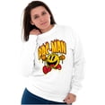 thumbnail image 4 of PACMAN Video Arcade Game Fire Logo Sweatshirt for Men or Women Brisco Brands S, 4 of 6