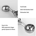 thumbnail image 5 of 2024 Ice Cream Scoop Ice Cream Spoon Polished Stainless Steel 3 Pieces Different Sizes Small 4cm, Medium, 5 of 5