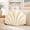 Velvet-cream, variant on Navy Blue Seashell Throw Pillows, 13 Inch Soft Velvet Shell Shaped Decorative Plush Cushion for Bed Couch Sofa Room Decor Accent