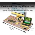 thumbnail image 3 of Large Desk Pad, Keyboard Mouse Pad Gaming Desk Mats, Mouse Pad Mat Non-Slip Rubber Base Waterproof with Stitched Edges, 35.4 X 15.7 inch for Work/Game/Office/Home Bright Summer Cartoon Fruits, 3 of 6