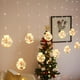 thumbnail image 4 of Luz de cortina navideña, 8 modos, cadena de luces Led para ventana para fiesta de bodas, decoraciones navideñas, EE. UU., 4 of 5