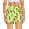 thumbnail image 4 of Goofa Fresh Corn Printed Women 2 in 1 Running Shorts,Quick Dry Athletic Workout Shorts,High Waisted Athletic Shorts with Liner Pockets-Medium, 4 of 9
