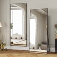 thumbnail image 2 of Anyrose 71"x 26" Full Length Mirror Rectangular Floor Standing Mirror Wall Mounted, Black, 2 of 6