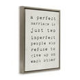 thumbnail image 3 of Stupell Industries A Perfect Marriage Inspirational Inspirational Painting Brown Floater Framed Canvas Art Print Wall Art, 17 x 21, 3 of 9