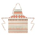 thumbnail image 2 of Soft Colored Geometric Pattern Apron-Garden Aprons for Women with Pockets-Cotton Linen Waterproof Kitchen Cooking Gardening Aprons Adjustable for Kitchen,Cooking,BBQ and Salon 33x27 Inch, 2 of 7