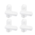 thumbnail image 3 of CIMAXIC 4pcs T Shaped Zinc Alloy Window Lock Extra Security Window Lock Jammer Locks,2.56"X1.57"X0.79", 3 of 4