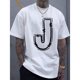 thumbnail image 1 of Men's Casual Cotton T-Shirt with Stylish J-Letter Print - Breathable, Comfort Fit for Spring & Summer Tee For Adult, Men, Women, Teen, Teenager, Adolescent, Youth, 1 of 7