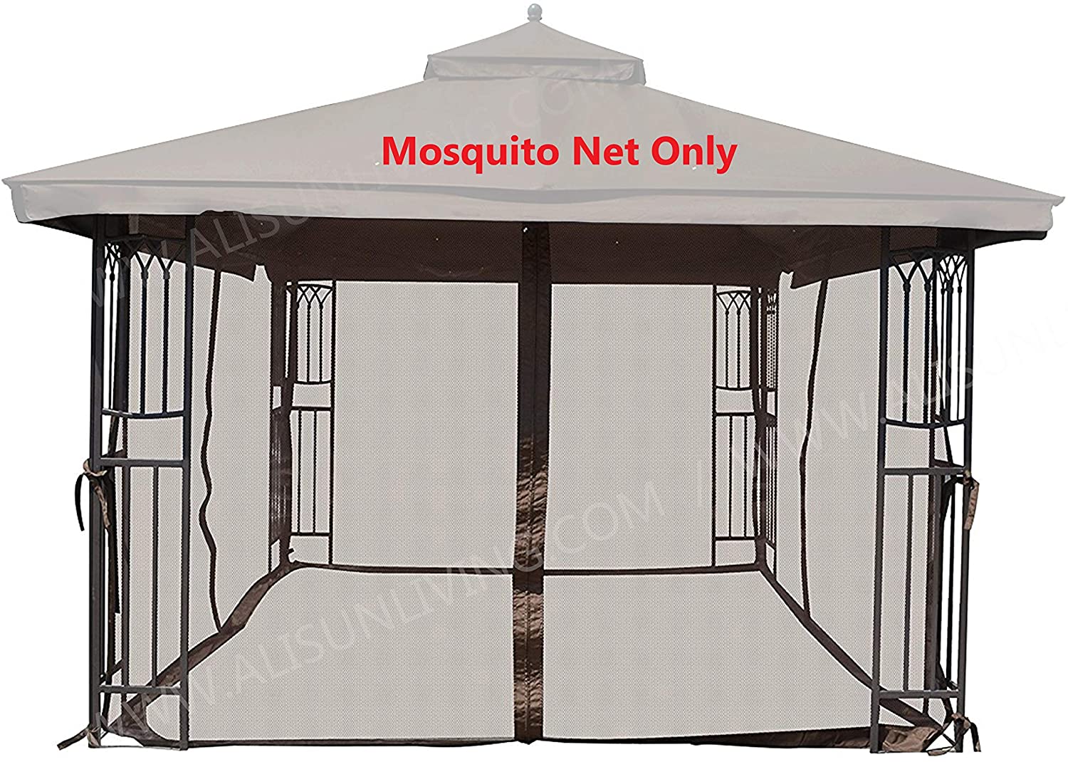 Gazebo Mosquito Netting (Brown 