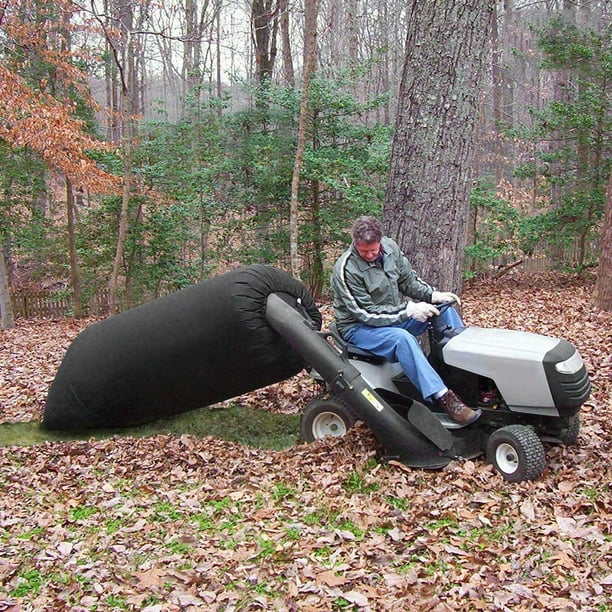 Lawn Tractor Leaf Bag Universal Fit Extra Large Reusable Leaves Waste Bag Easy Collect Leaf Cleaning Fits Most Garden Lawn Mower Heavy Duty Waterproof Double Layer Wear Resistant Material Walmart
