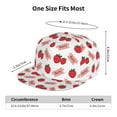 thumbnail image 6 of Balery Baseball Cap Flat Bill Hats for Men Adjustable Size for Running Workouts and Outdoor Activities All Seasons Dad Hat(Strawberry ), 6 of 9