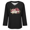 thumbnail image 4 of Blouses for women dressy casual Long Sleeve Polyester and Spandex Soft Clothing M Black womens blouses, 4 of 5