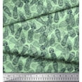 thumbnail image 3 of Soimoi Crepe Silk Fabric Jellyfish Ocean Printed Craft Fabric by The Yard 42 Inch Wide, 3 of 3