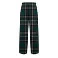 thumbnail image 5 of YUGYXL Plaid Sleepwear Pants for Men Drawstring Soft Comfy Pajama Pants Elastic Waist Trousers with Pockets Lounge Long Pants Green M, 5 of 5