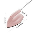 thumbnail image 3 of tzyudk Portable Handheld Steam Iron Mini Travel Iron for Clothes Garment Wrinkle Removal Compact Ironing Machine for Home Dormitory Office Use Plastic Pink, 3 of 6