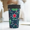 thumbnail image 6 of Fotbe Christmas Printed Insulated Travel Coffee Mug Spill Proof Leak Proof Stainless Steel Coffee Tumbler Reusable Coffee Cups with Lids Thermos, 6 of 8