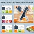 thumbnail image 2 of Slicer for Kitchen, Kitchen Chopping Artifact, Vegetable Slicer Cutter ,Food Slice + Julienne for Potatoes, Onions, Cucumbers,Carrots, Fruits,for Vegetables Meal Prep, 2 of 6