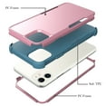 thumbnail image 4 of TJS Compatible with iPhone 11 Case with Tempered Glass Screen Protector, Heavy Duty Rugged Shockproof Full Body Protection Phone Cover (Pink), 4 of 6