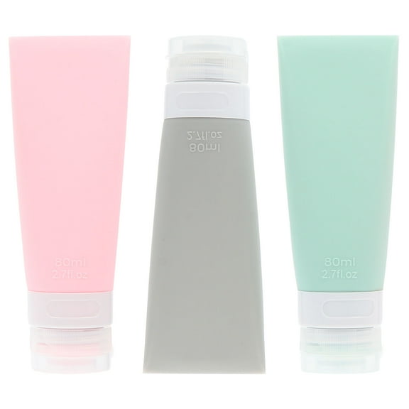 Homoyoyo 3pcs Travel Size Cosmetic Bottles Set for Women, Leakproof Refillable Containers for Toiletries and Skincare